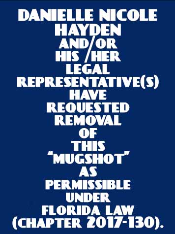  DANIELLE NICOLE HAYDEN Photo For  DANIELLE NICOLE HAYDEN