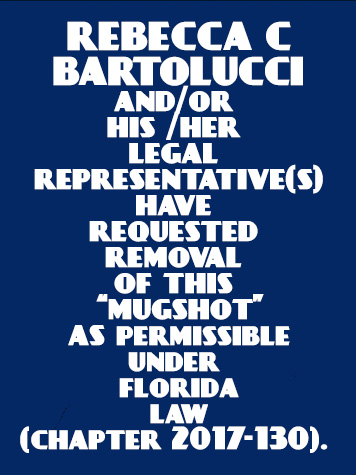  REBECCA C BARTOLUCCI Results from Palm Beach County Florida for  REBECCA C BARTOLUCCI