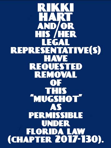  RIKKI HART Results from Palm Beach County Florida for  RIKKI HART