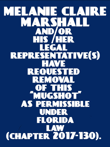  MELANIE CLAIRE MARSHALL Results from Palm Beach County Florida for  MELANIE CLAIRE MARSHALL