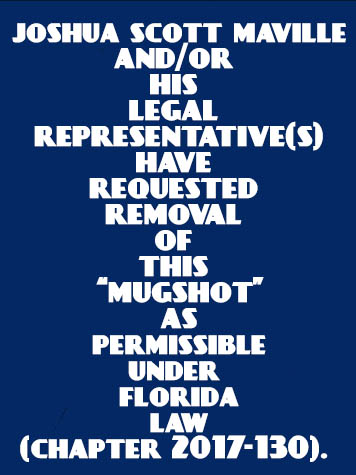  JOSHUA SCOTT MAVILLE Results from Palm Beach County Florida for  JOSHUA SCOTT MAVILLE