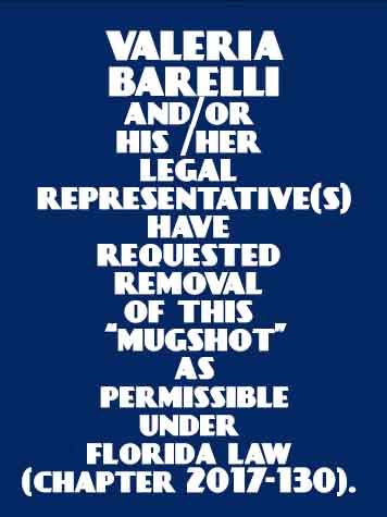  VALERIA BARELLI Results from Palm Beach County Florida for  VALERIA BARELLI