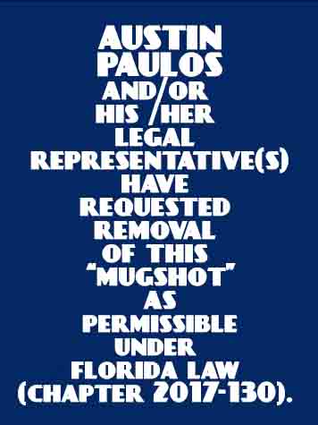 AUSTIN PAULOS Results from Palm Beach County Florida for AUSTIN PAULOS AUSTIN PAULOS Results from Palm Beach County Florida for AUSTIN PAULOS