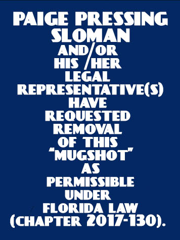  PAIGE PRESSING SLOMAN Photo For  PAIGE PRESSING SLOMAN