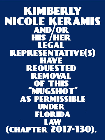  KIMBERLY NICOLE KERAMIS Results from Palm Beach County Florida for  KIMBERLY NICOLE KERAMIS