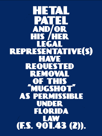  HETAL PATEL Results from Palm Beach County Florida for  HETAL PATEL