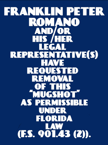  FRANKLIN PETER ROMANO Results from Palm Beach County Florida for  FRANKLIN PETER ROMANO
