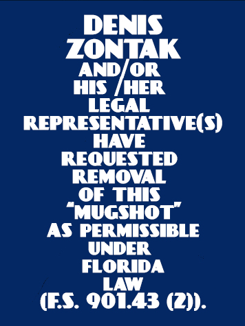  DENIS ZONTAK Results from Palm Beach County Florida for  DENIS ZONTAK