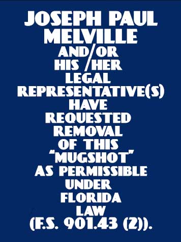 JOSEPH PAUL MELVILLE Results from Palm Beach County Florida for  JOSEPH PAUL MELVILLE