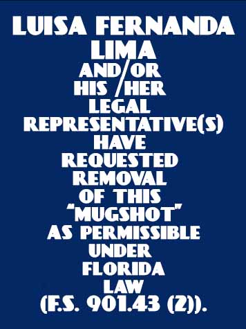  LUISA FERNANDA LIMA Results from Palm Beach County Florida for  LUISA FERNANDA LIMA