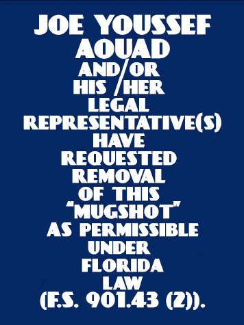  JOE YOUSSEF AOUAD Results from Palm Beach County Florida for  JOE YOUSSEF AOUAD