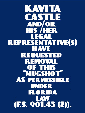  KAVITA CASTLE Results from Palm Beach County Florida for  KAVITA CASTLE