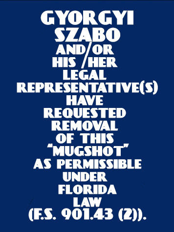  GYORGYI SZABO Results from Palm Beach County Florida for  GYORGYI SZABO