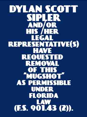  DYLAN SCOTT SIPLER Results from Palm Beach County Florida for  DYLAN SCOTT SIPLER