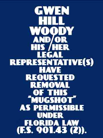  GWEN HILL WOODY Results from Palm Beach County Florida for  GWEN HILL WOODY