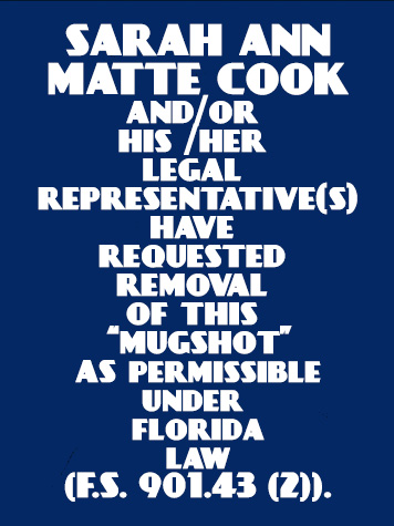  SARAH ANN MATTE COOK Photo For  SARAH ANN MATTE COOK