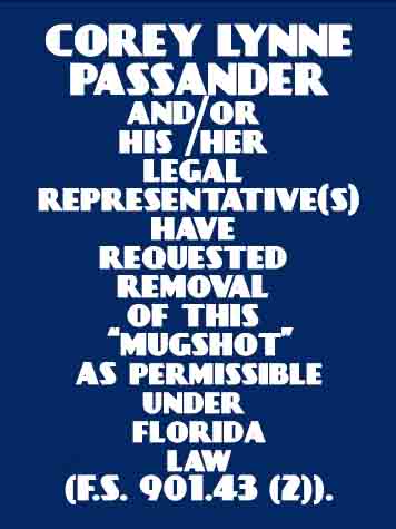  COREY LYNNE PASSANDER Resultados de la busqueda para Palm Beach County Florida para  COREY LYNNE PASSANDER