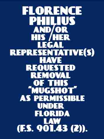  FLORENCE PHILIUS Results from Palm Beach County Florida for  FLORENCE PHILIUS